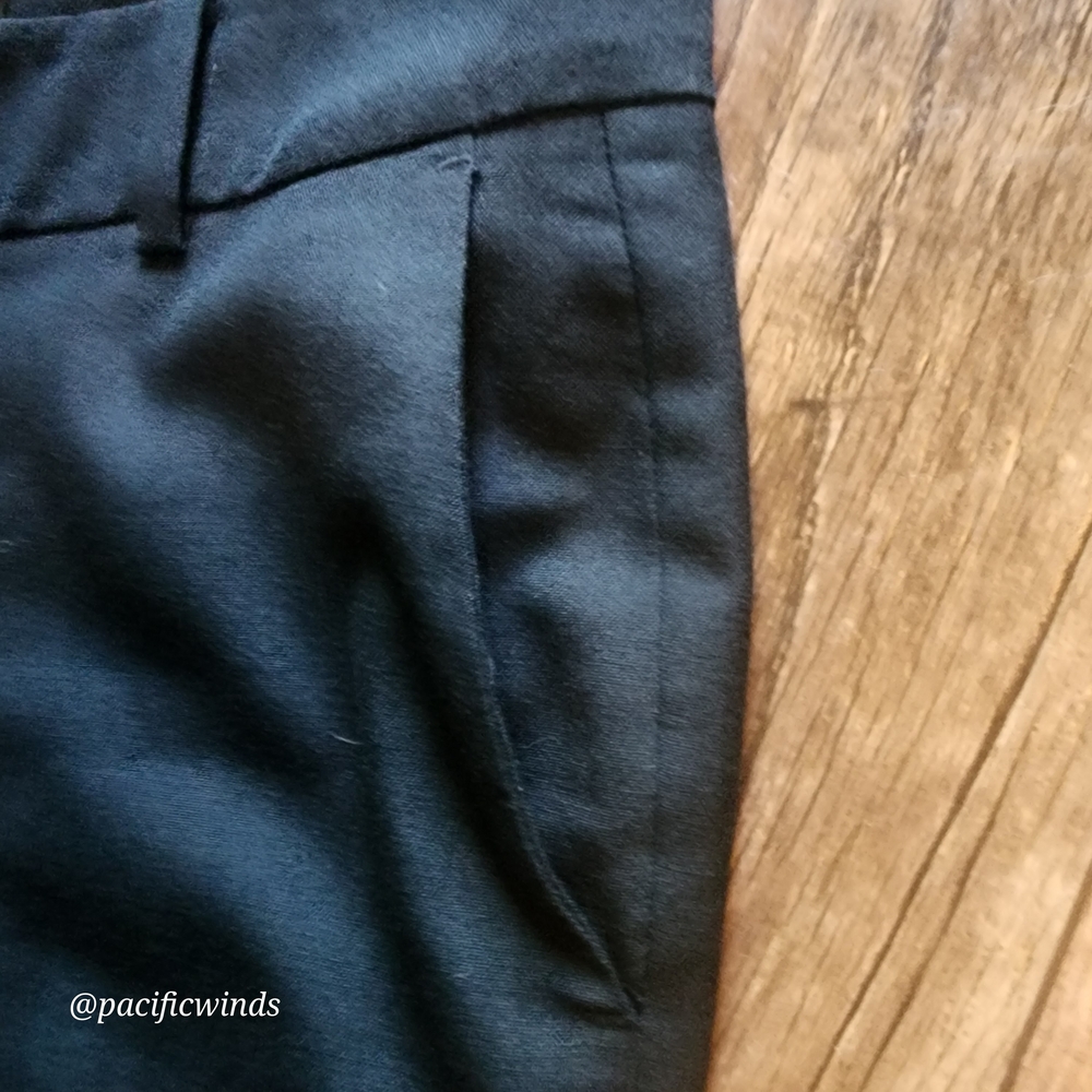 Ann Taylor Pleated Signature Black Slacks Pants Size 0 EUC! - Picture 8 of 15
